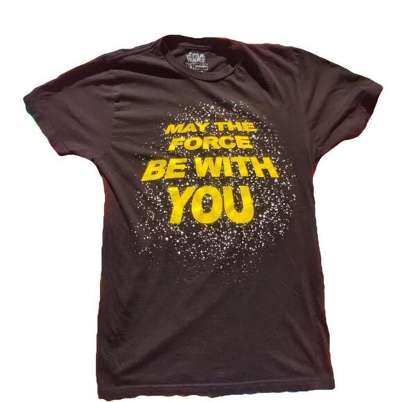 MAY THE FORCE BE WITH YOU STAR WARS TSHIRT - Picture 1 of 4